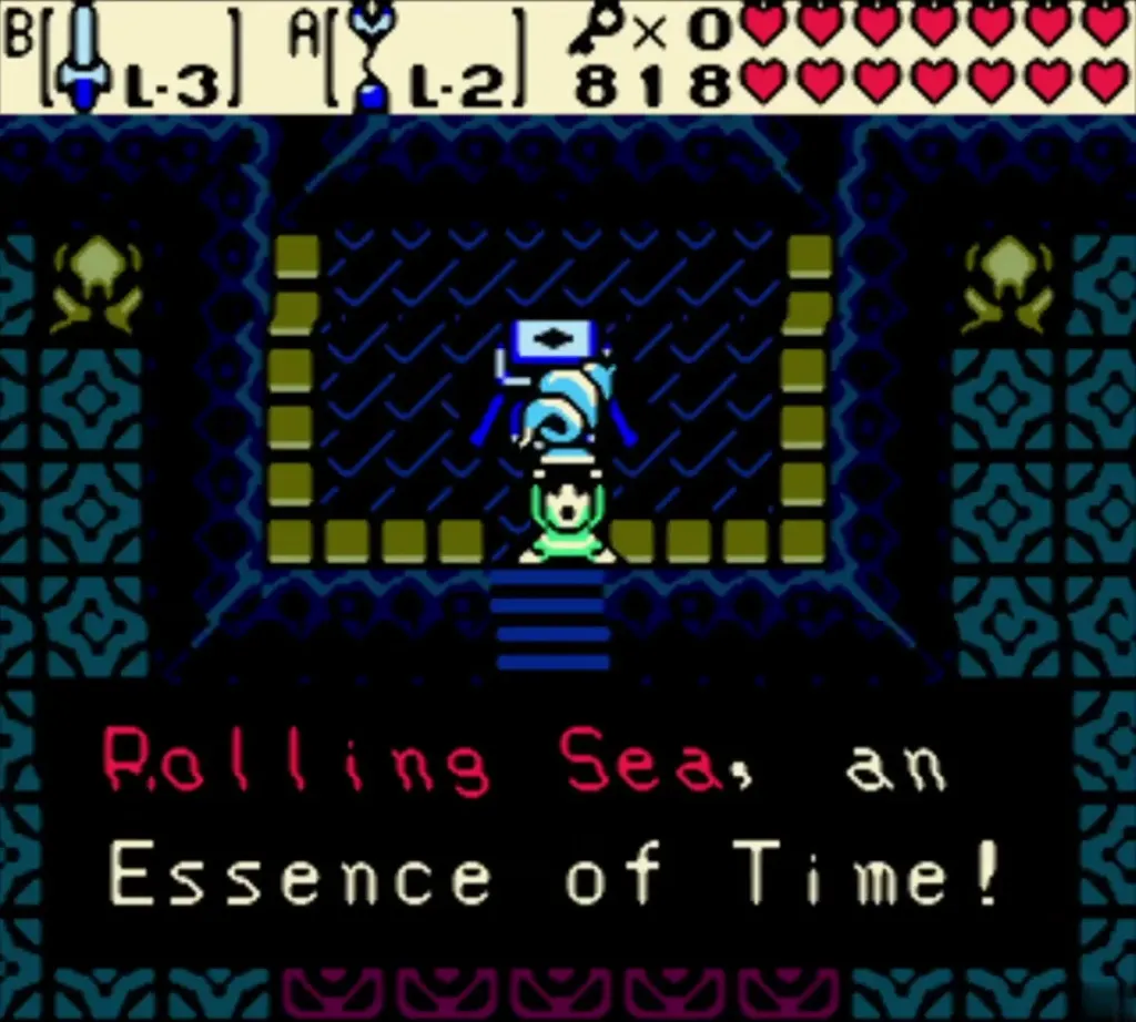 Rolling Sea, an Essence of Time name box on the altar room screen Rolling Sea, an Essence of Time name box on the altar room screen