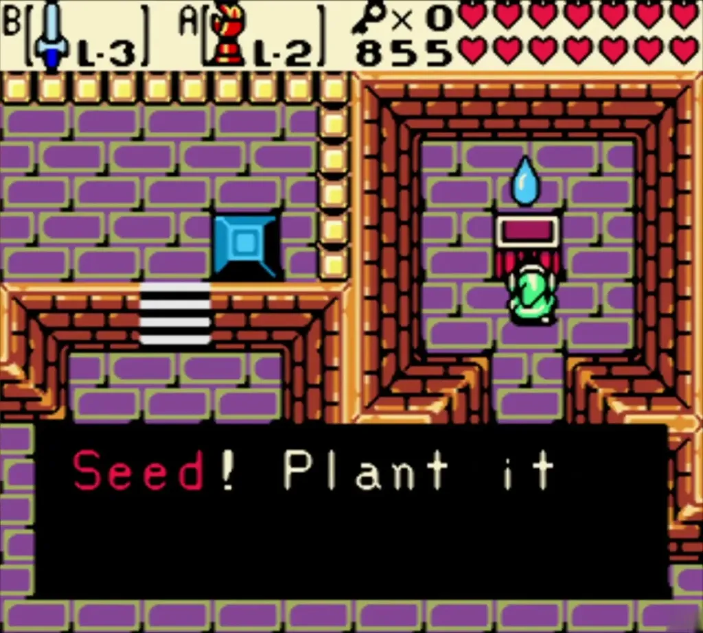 Link holding a Gasha Seed from an Ancient Tomb chest Link holding a Gasha Seed from an Ancient Tomb chest