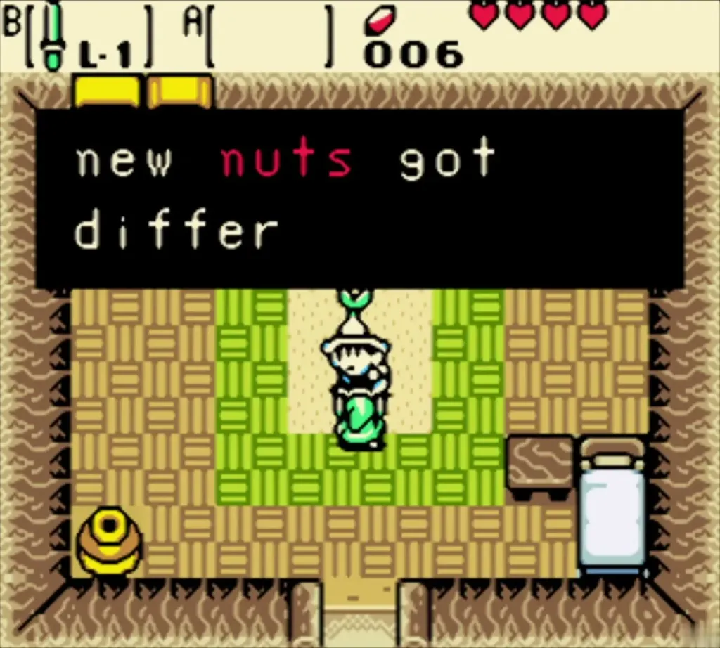 The Gasha Seed man in his Lynna Village house complaining about his stash of seeds The Gasha Seed man in his Lynna Village house complaining about his stash of seeds