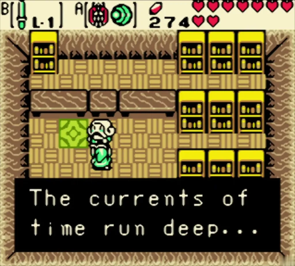 Tokkey tells Link the currents of time run deep after teaching the tune Tokkey tells Link the currents of time run deep after teaching the tune