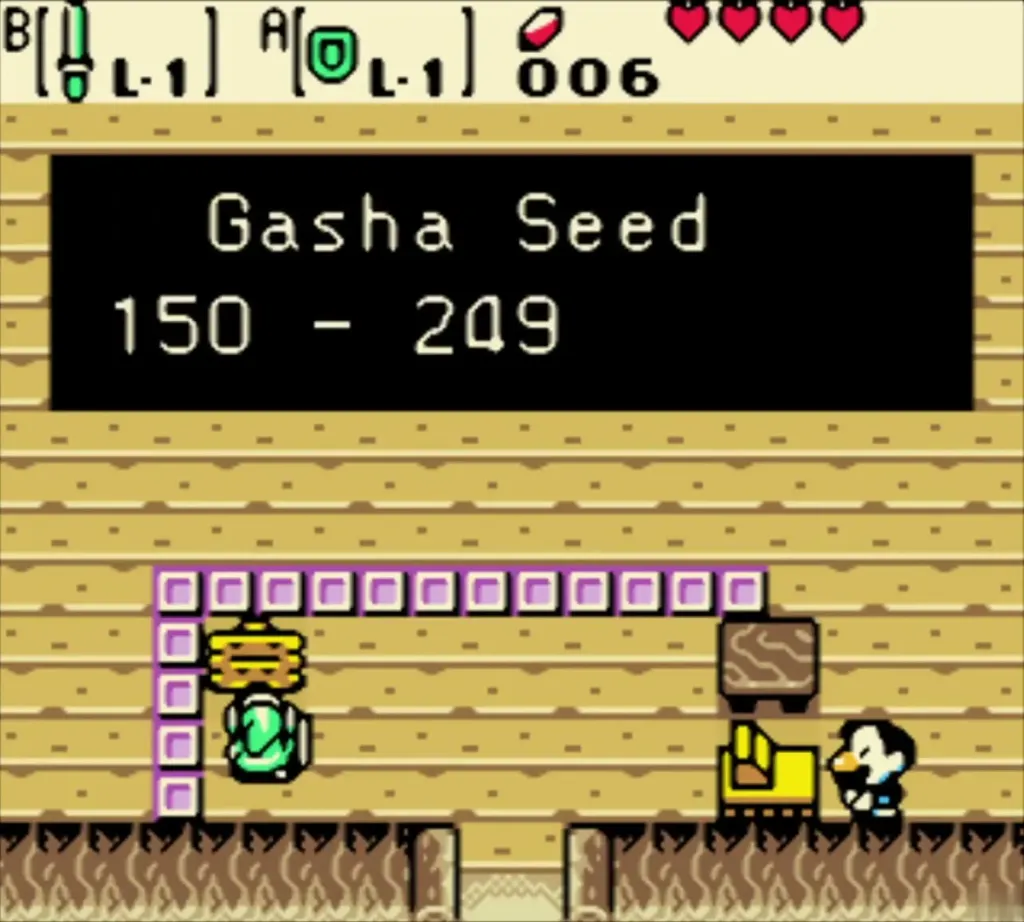 Target practice house prize list in Lynna Village past, the Gasha Seed tier shown on the board Target practice house prize list in Lynna Village past, the Gasha Seed tier shown on the board