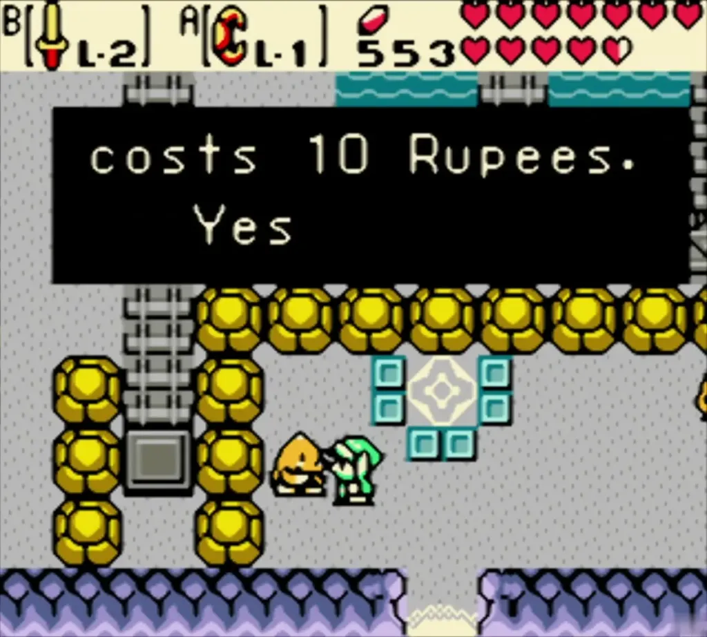 Target Carts building dialogue asking to ride for 10 Rupees with the Yes option Target Carts building dialogue asking to ride for 10 Rupees with the Yes option