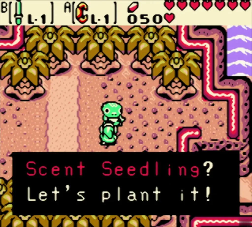Link agrees to plant the Scent Seedling at the island tree nursery Link agrees to plant the Scent Seedling at the island tree nursery
