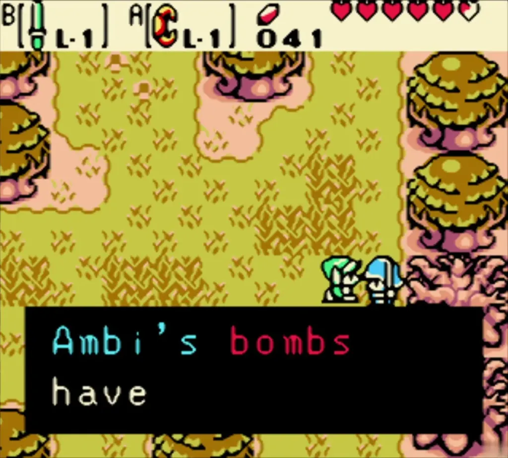 Link by the rock shrine deeper in the Deku Forest Link by the rock shrine deeper in the Deku Forest