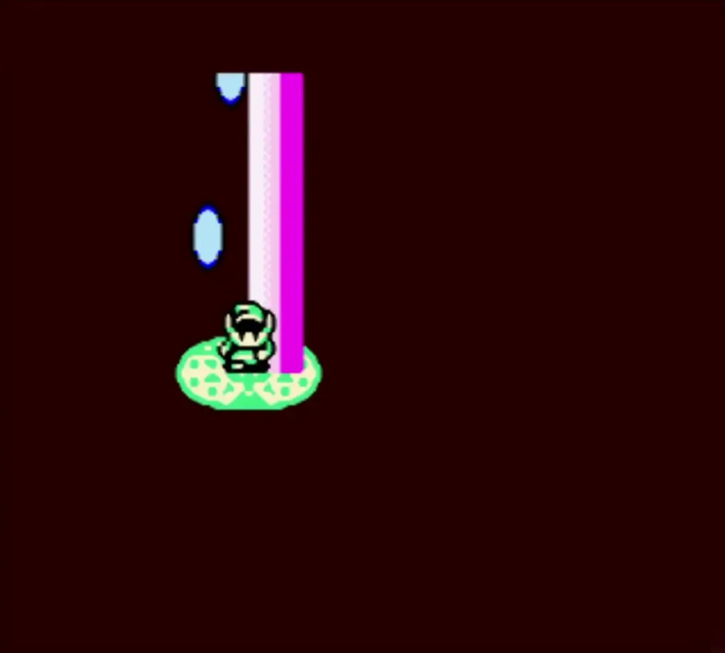 A pillar of light carrying Link to the other era A pillar of light carrying Link to the other era
