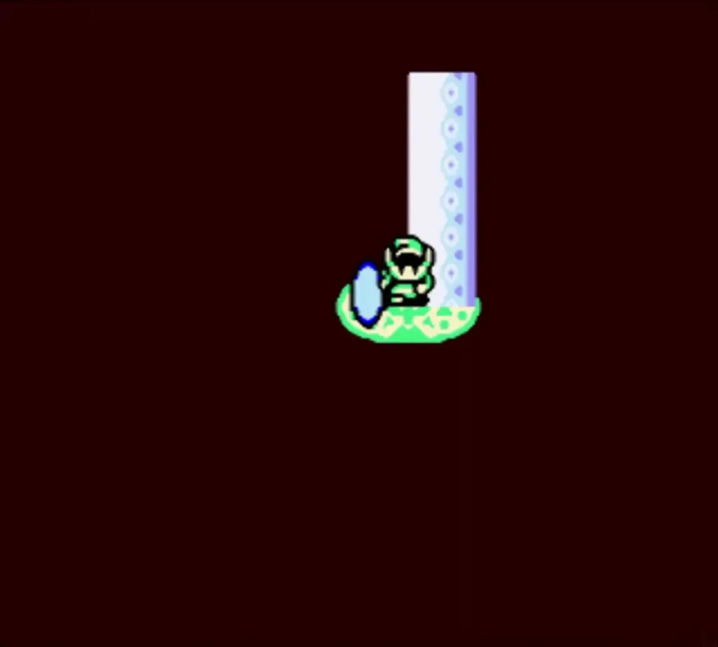 A pillar of light carrying Link back to the present A pillar of light carrying Link back to the present