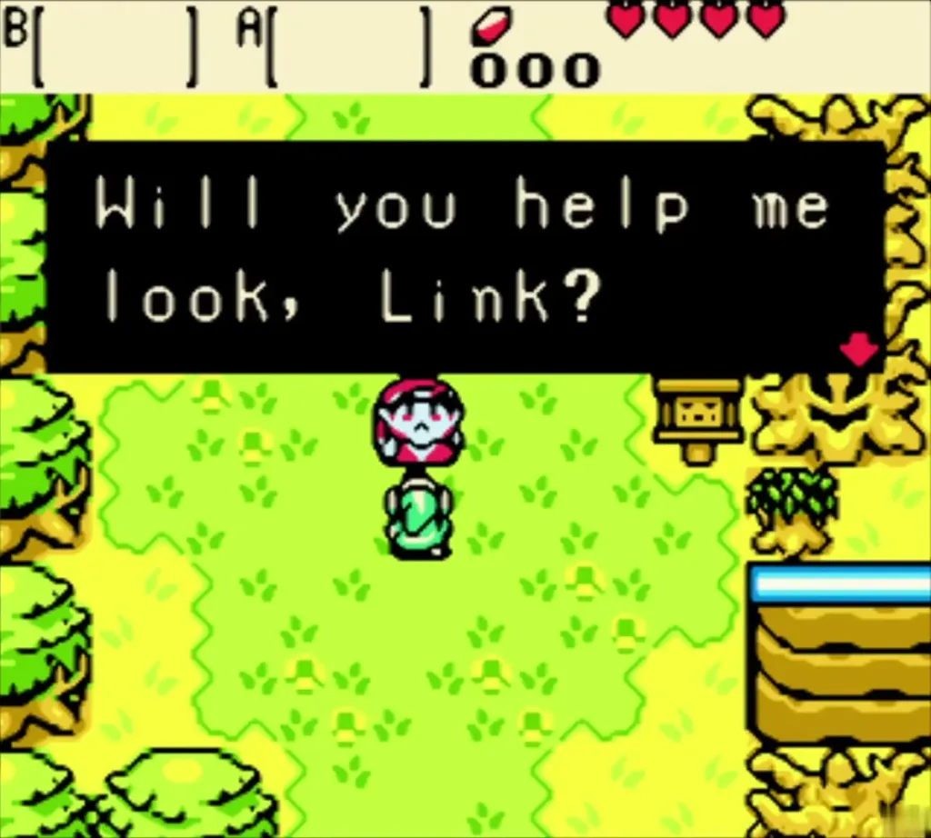 Impa asking Link to help her look for Nayru