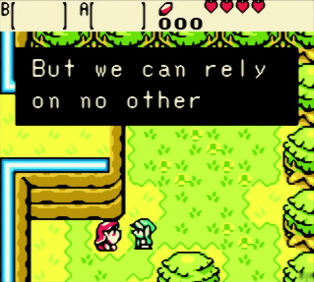 Impa telling Link they can rely on no other