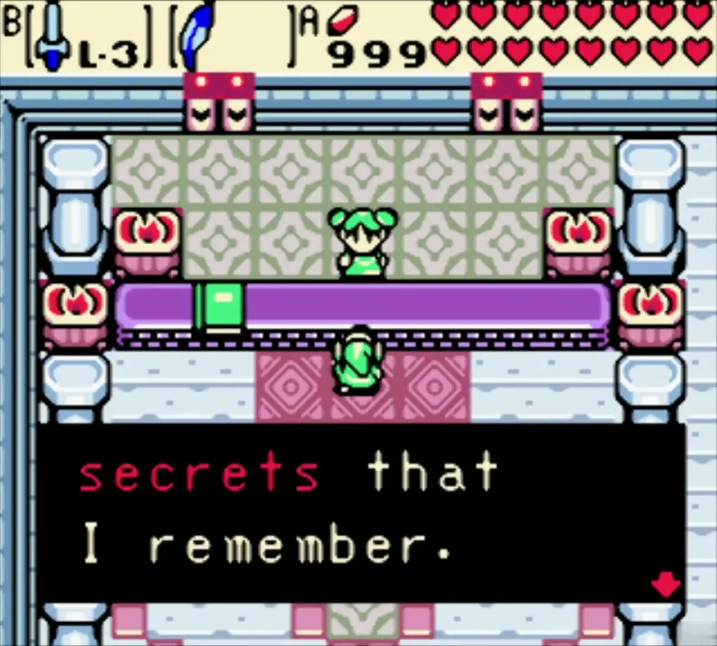 Oracle of Secrets saying he remembers the secrets in the Hall of Secrets Oracle of Secrets saying he remembers the secrets in the Hall of Secrets