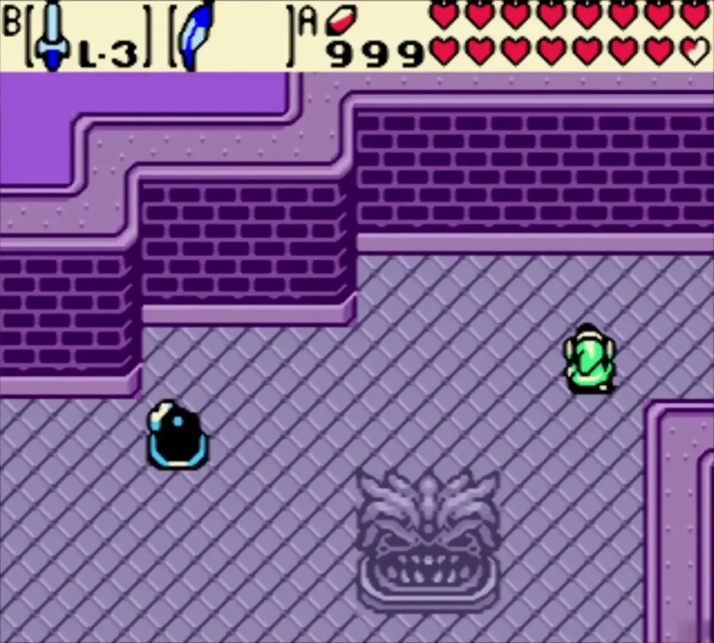 Stone owl statue on the Black Tower floor with Link nearby Stone owl statue on the Black Tower floor with Link nearby
