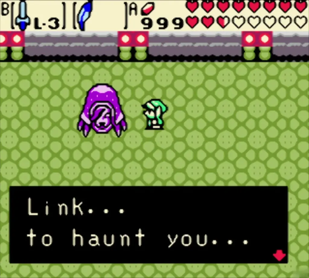 Veran in her spider form saying she will haunt Link after her defeat Veran in her spider form saying she will haunt Link after her defeat