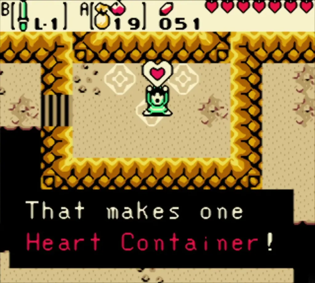 Message that the four pieces make one Heart Container Message that the four pieces make one Heart Container