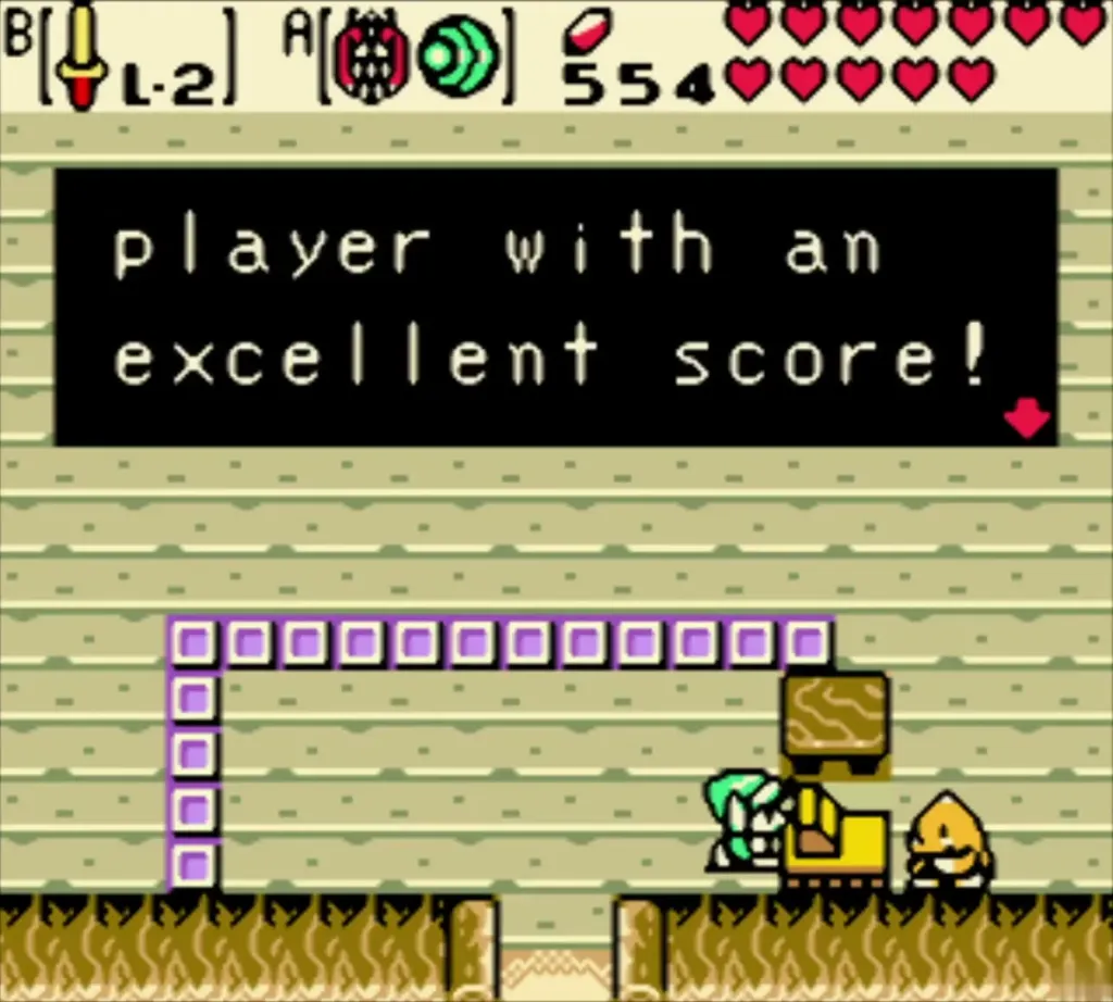 The Goron host in the shooting gallery speaking about an excellent score The Goron host in the shooting gallery speaking about an excellent score