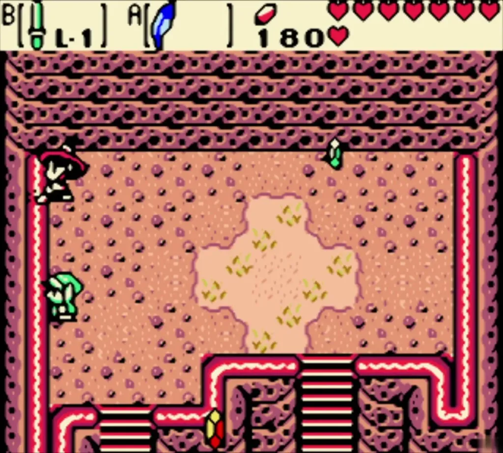 Maple on her broom flying in as rupees lie on the ground Maple on her broom flying in as rupees lie on the ground