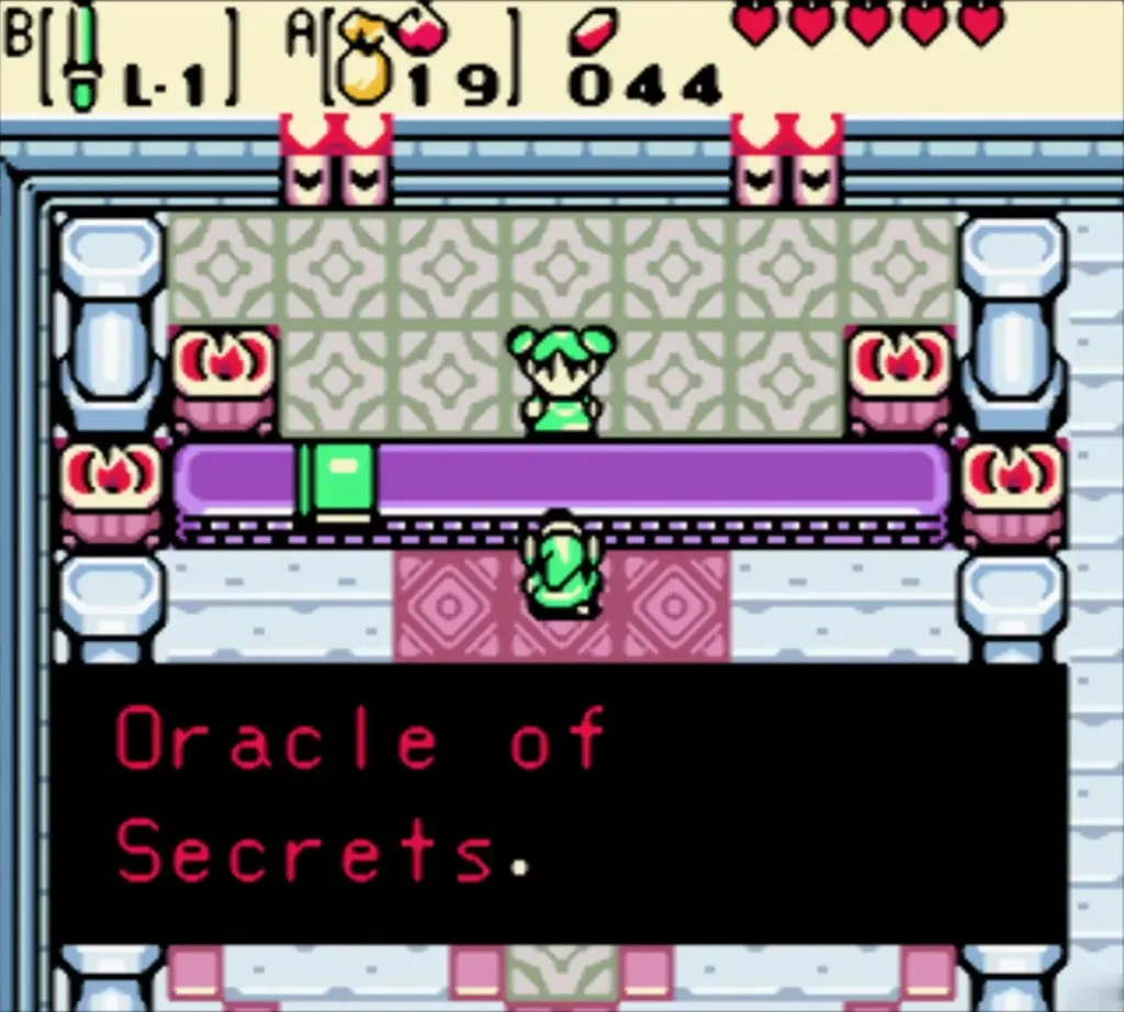Farore introducing herself as the Oracle of Secrets Farore introducing herself as the Oracle of Secrets