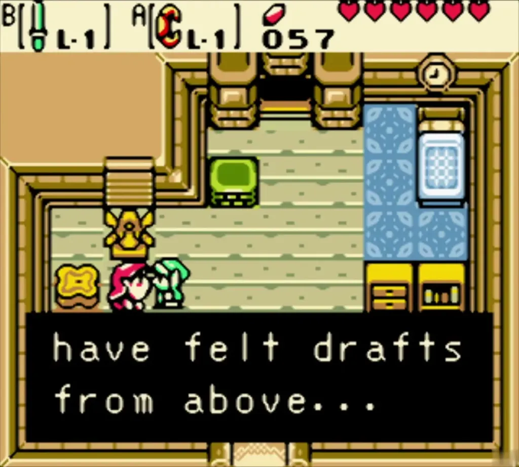 Impa saying she has felt drafts from above Impa saying she has felt drafts from above