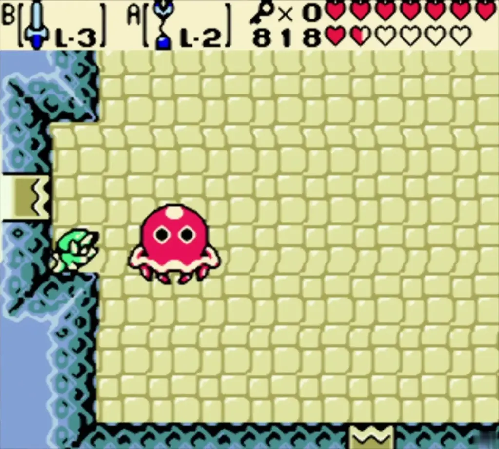 Red Plasmarine form with a red energy ball on the yellow brick floor