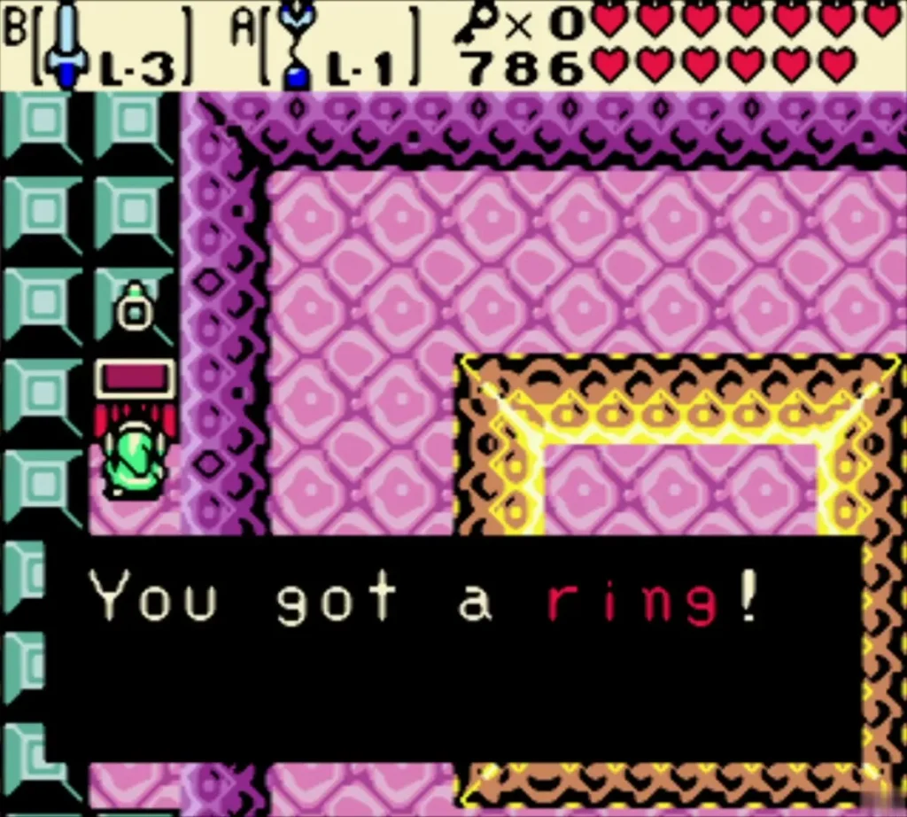 You got a ring message box beside the open chest in Jabu-Jabu's Belly