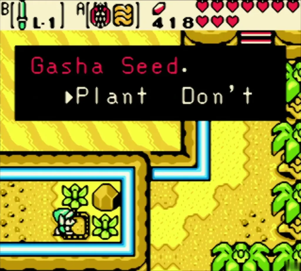 Prompt to plant a Gasha Seed in the soft soil left behind Prompt to plant a Gasha Seed in the soft soil left behind