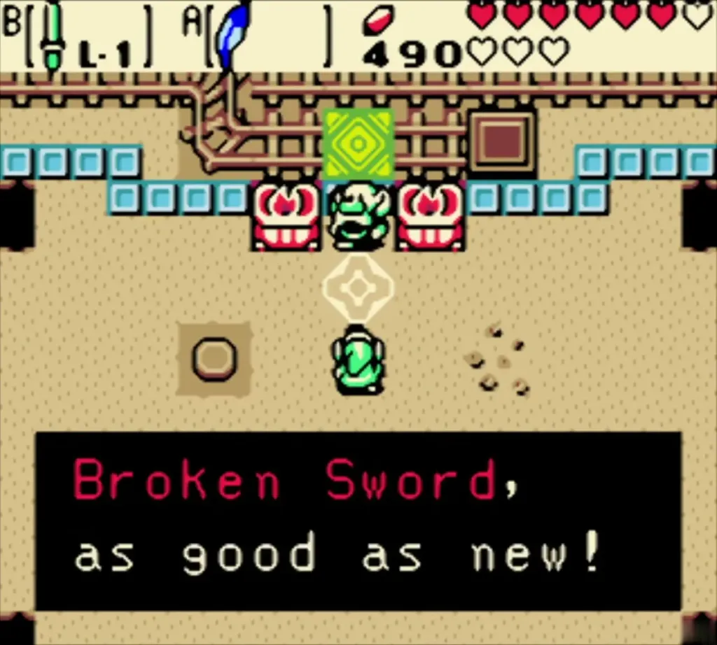Patch announcing the Broken Sword is as good as new Patch announcing the Broken Sword is as good as new