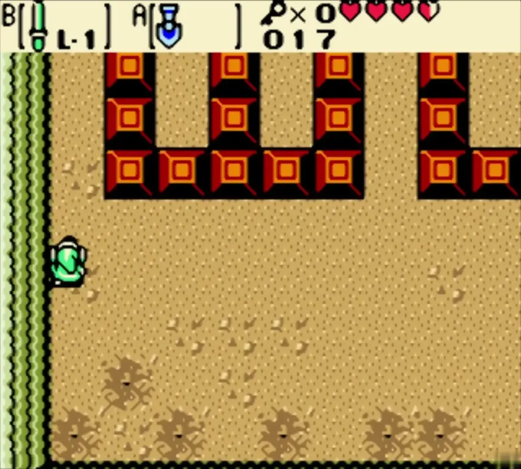 Link in the next block room after using the key, key counter back at 0 Link in the next block room after using the key, key counter back at 0