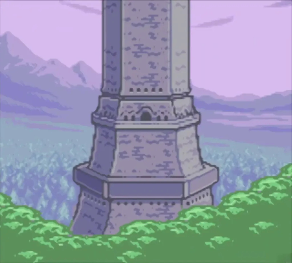 The Black Tower rising above the treetops in the vision of the past The Black Tower rising above the treetops in the vision of the past