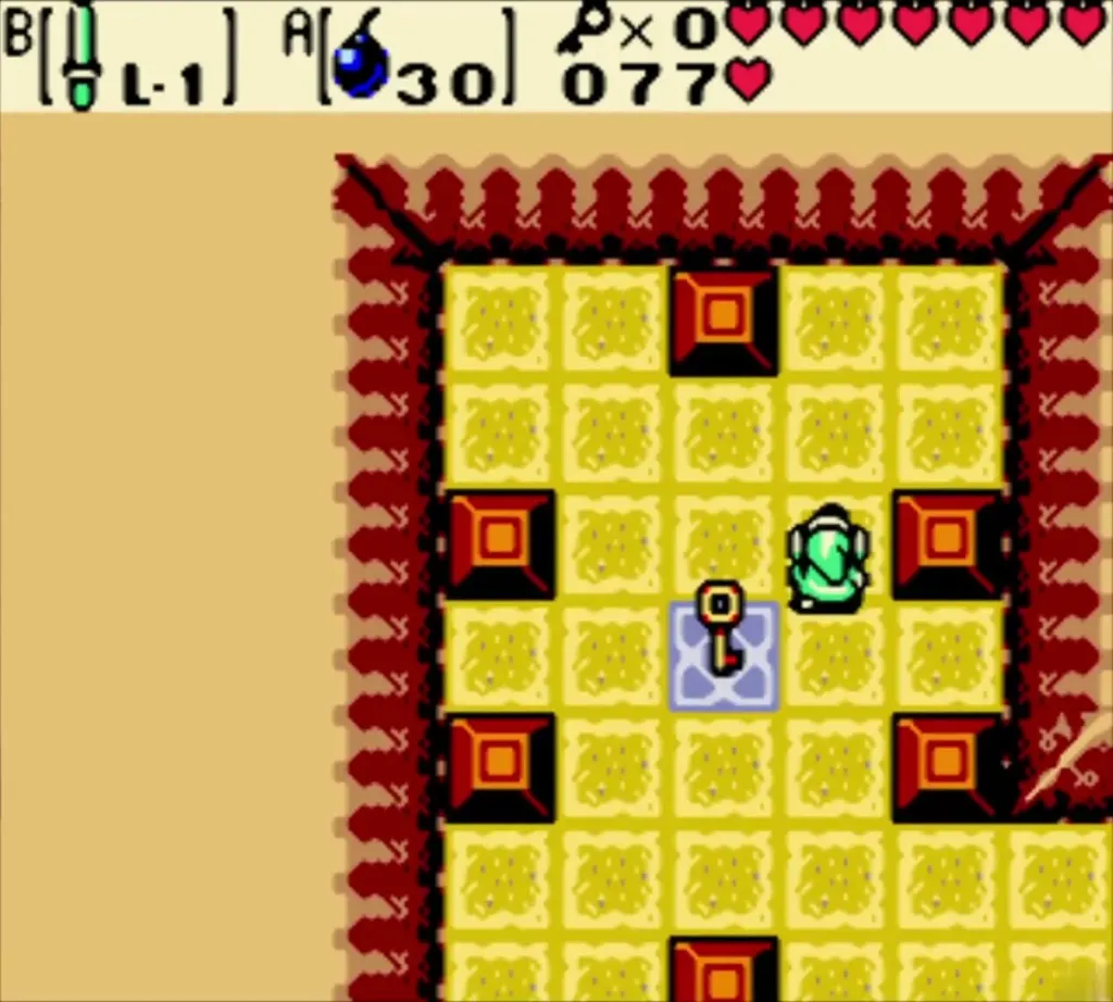A Small Key lying on the blue pad after the diamond is completed A Small Key lying on the blue pad after the diamond is completed