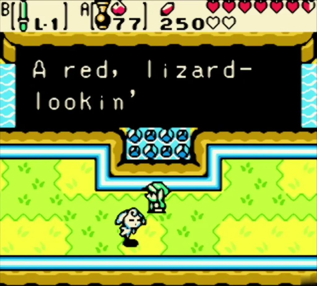 Fairy child describing a red lizard-looking animal in their forest