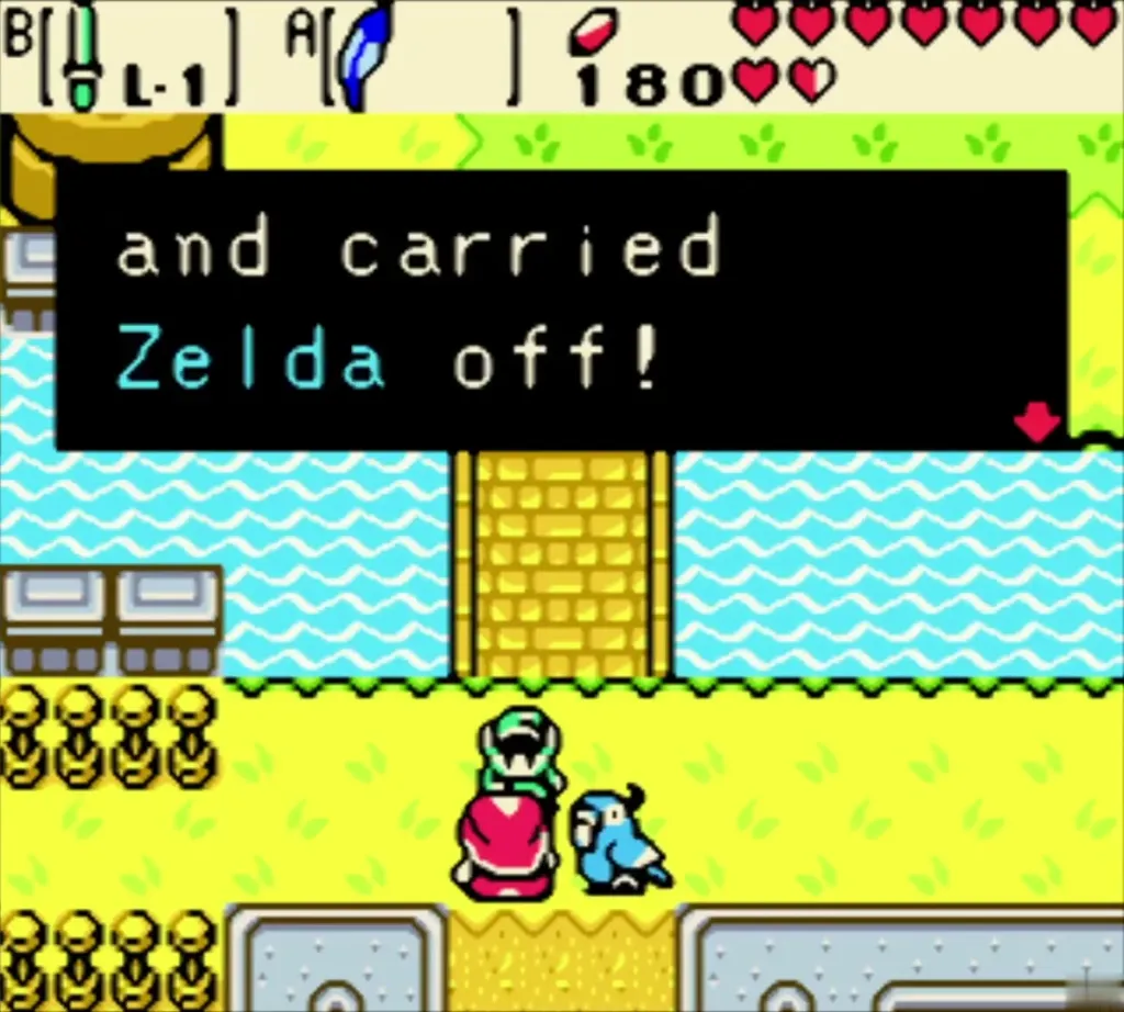 Impa saying the red monster carried Zelda off