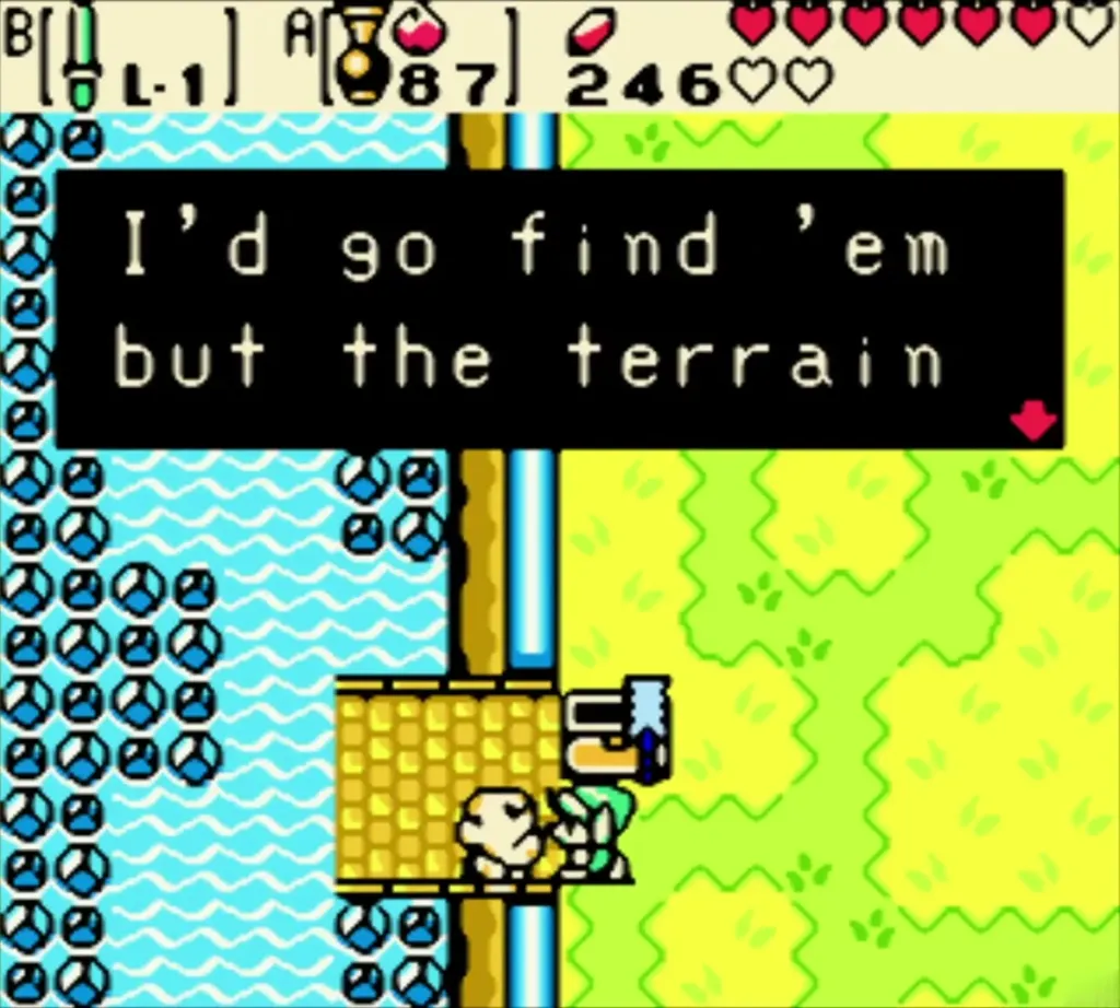 The foreman saying he would find his workers but the terrain is too rough