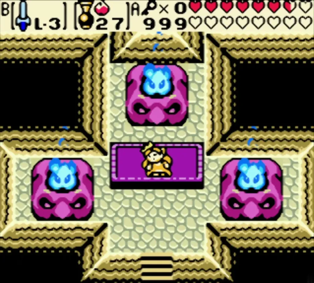 The three altar flames are lit in the sand altar room The three altar flames are lit in the sand altar room