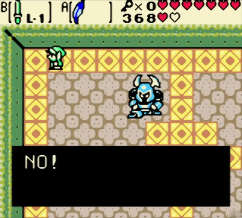 The Armos Warrior without his shield crying NO The Armos Warrior without his shield crying NO