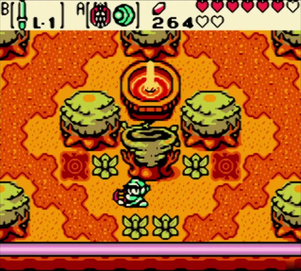 Link beside the Gale Seed tree where the dormant time portal lies Link beside the Gale Seed tree where the dormant time portal lies