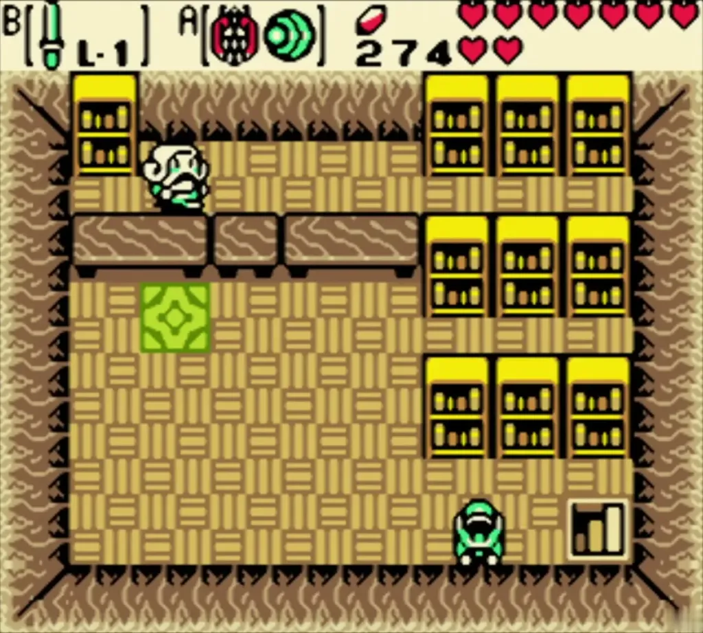 Link entering Tokkey's library cave Link entering Tokkey's library cave