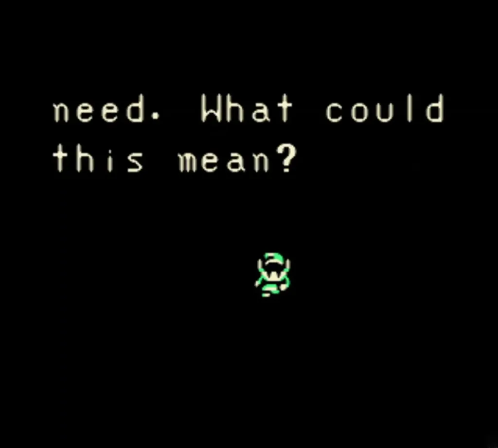 The Maku Tree asking what this could mean on a black screen The Maku Tree asking what this could mean on a black screen