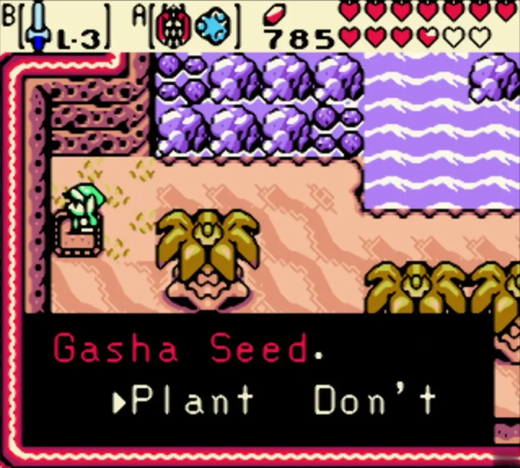 Plant or Don't prompt for the Gasha Seed on the purple-water beach in the past Plant or Don't prompt for the Gasha Seed on the purple-water beach in the past