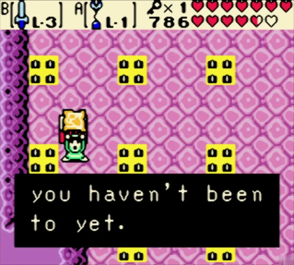 Dungeon Map message box ending with the words you haven't been to yet Dungeon Map message box ending with the words you haven't been to yet