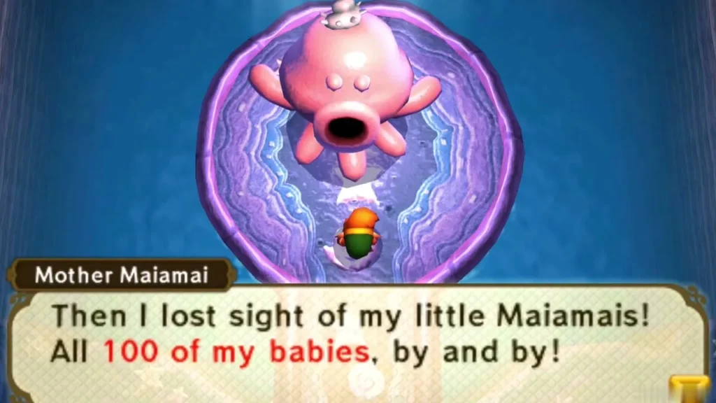 Mother Maiamai in her pool saying all 100 of her babies are lost