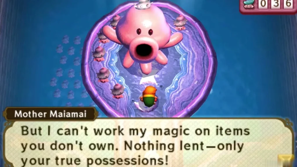 Mother Maiamai refusing borrowed items with the words Nothing lent