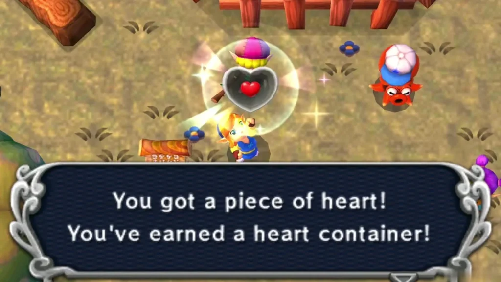 You got a piece of heart box over Link after winning the Octoball Derby prize