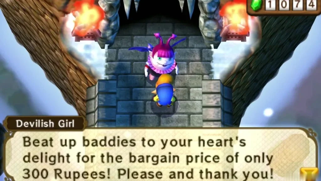 Devilish Girl offers the Advanced course for 300 Rupees at the tower entrance