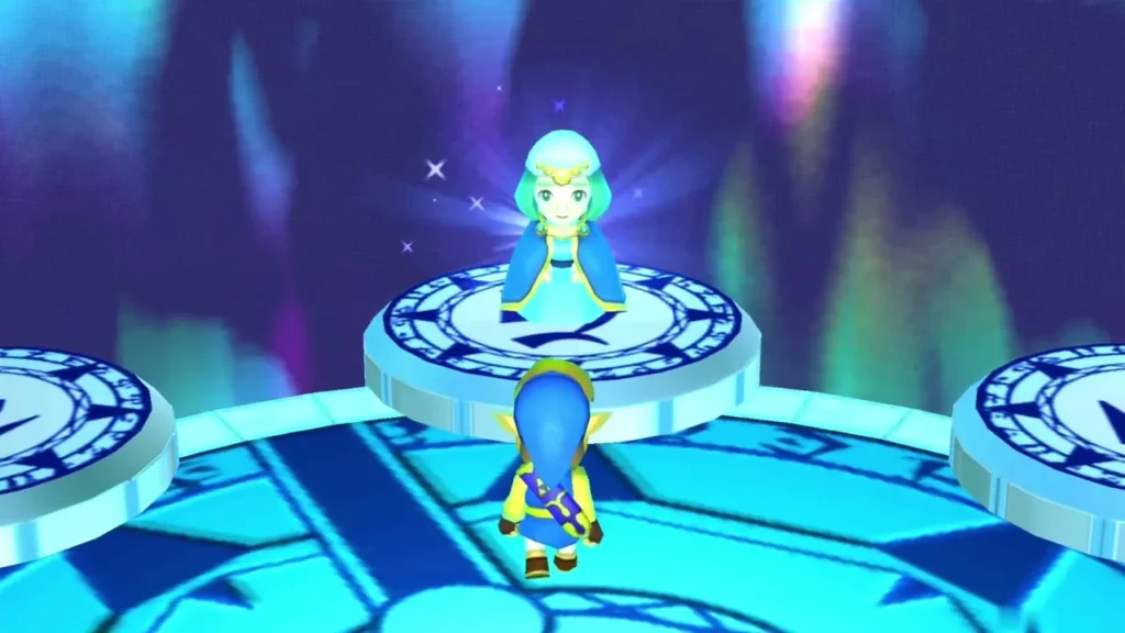 Seres, the Priest's daughter, standing on her pedestal as a Sage with sparkles Seres, the Priest's daughter, standing on her pedestal as a Sage with sparkles