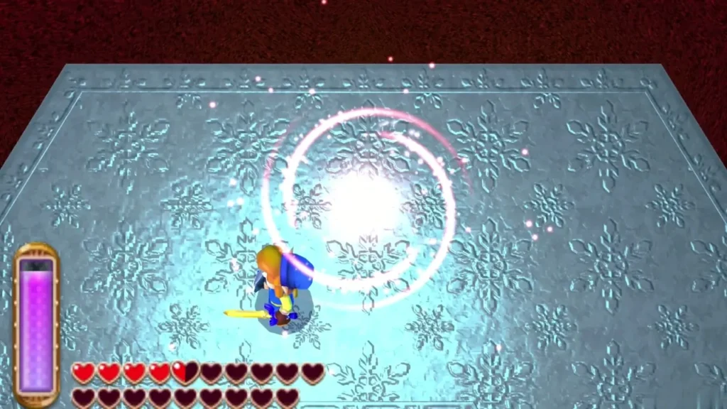 Dharkstare's arena bursts with white light as Link lands the final blow Dharkstare's arena bursts with white light as Link lands the final blow