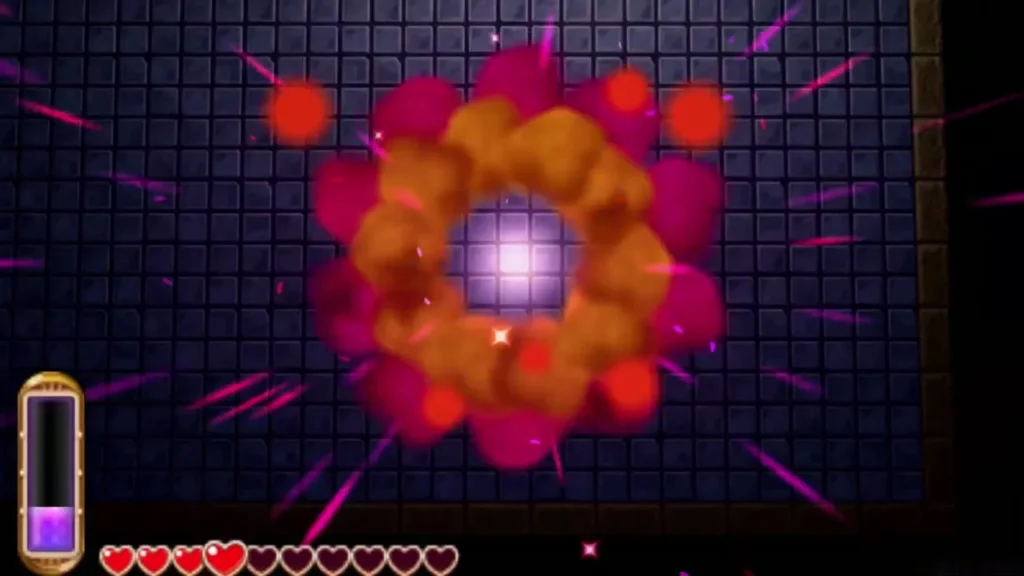 Stalblind breaking up in a ring of magic after it is defeated Stalblind breaking up in a ring of magic after it is defeated