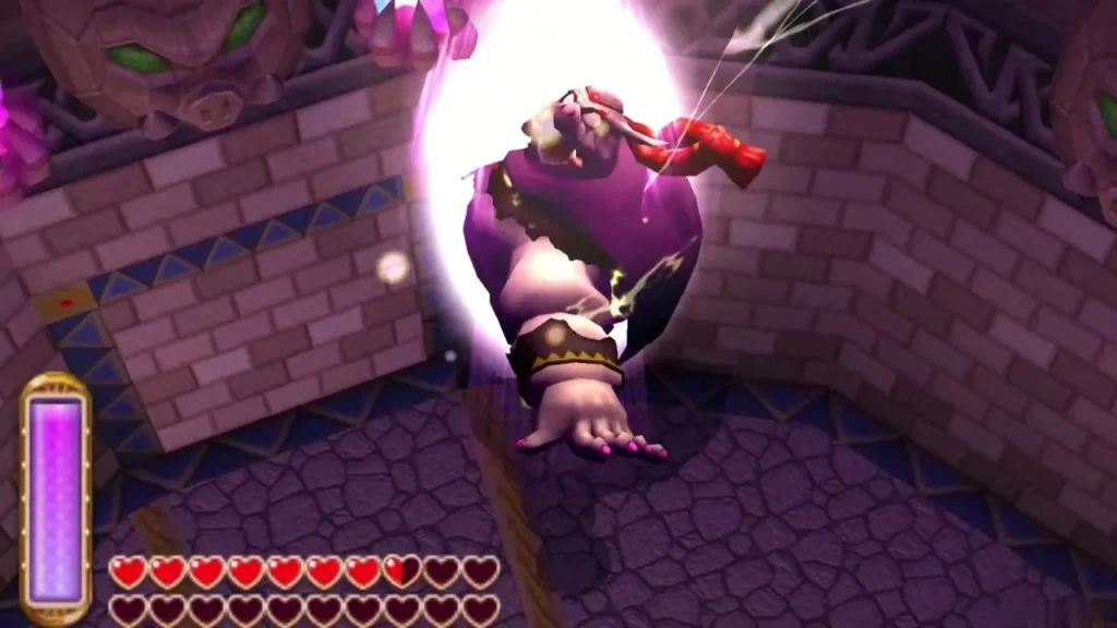 Yuga charging forward through a pink flash of light during the second round Yuga charging forward through a pink flash of light during the second round