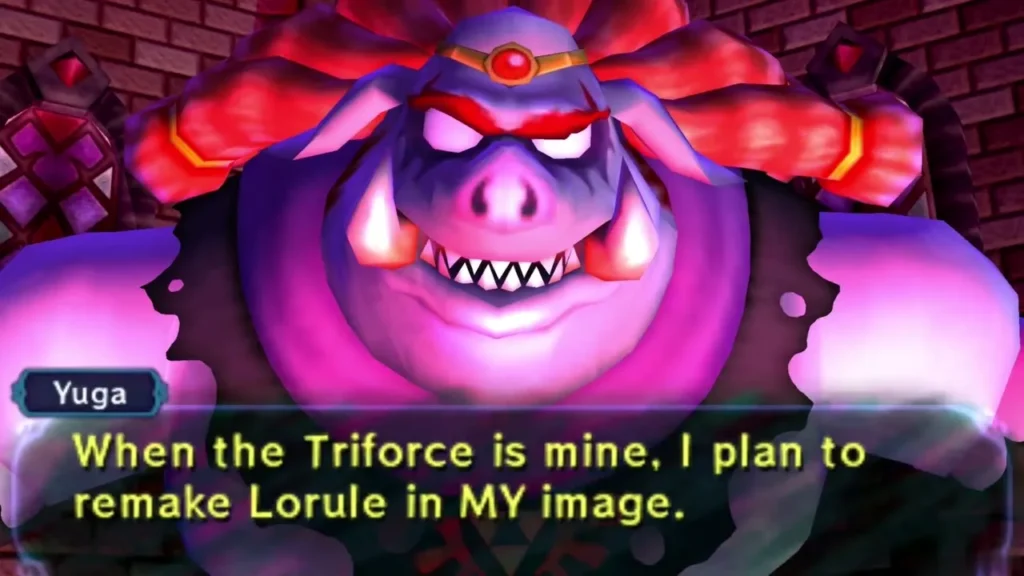 Yuga vowing to remake Lorule in his own image once he has the Triforce Yuga vowing to remake Lorule in his own image once he has the Triforce