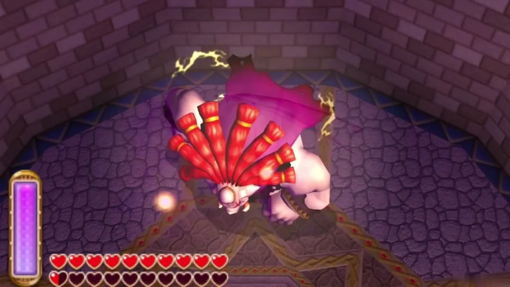 Yuga reeling in the air, crackling with lightning after his own magic hits him Yuga reeling in the air, crackling with lightning after his own magic hits him
