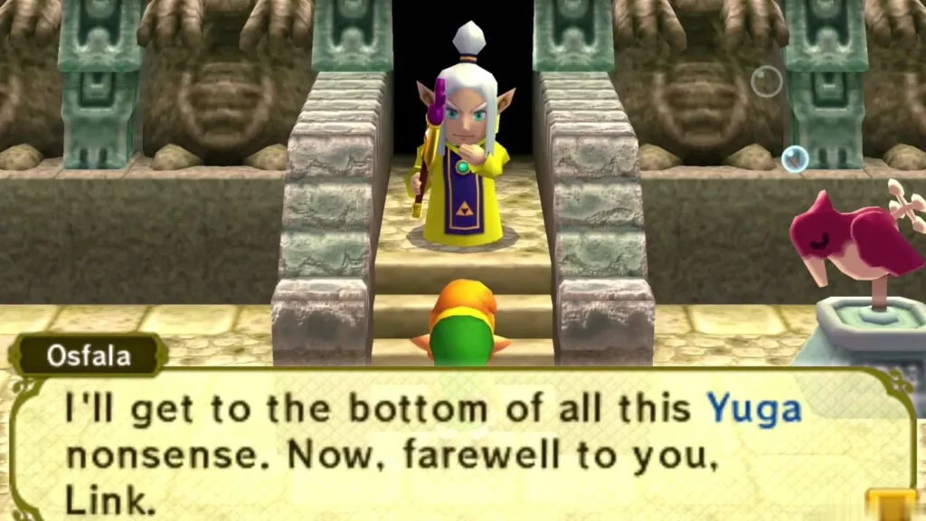 Osfala at the top of the stairs saying he will get to the bottom of the Yuga business Osfala at the top of the stairs saying he will get to the bottom of the Yuga business