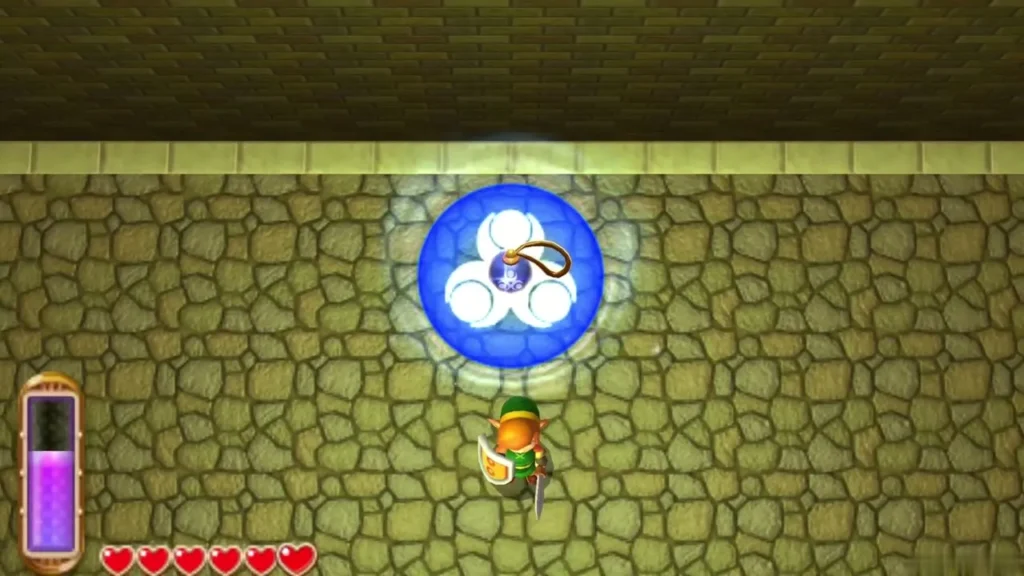 A blue light and the Pendant of Wisdom appearing in the room A blue light and the Pendant of Wisdom appearing in the room