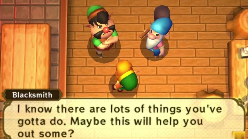 The Hyrule Blacksmith in his workshop says his work may help Link out